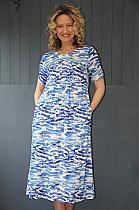 Adini Shannon ocean print dress.8500