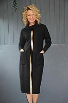 Peruzzi black cowl neck dress.113