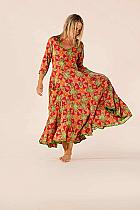Nila Rubia citrus floral crinkle dress.2403