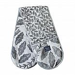 Hinchcliffe & Barber Songbird grey double oven gloves.