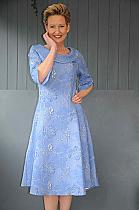 Lizabella Oriental blue A shape dress.2413-37