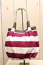 Stripe Berry fabric bag.f226