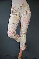Robell Rose pastel pattern trousers.51627 Col.14