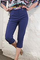 Robell royal blue (68) slim leg crops.51576B ALSO AVAILABLE IN WHITE