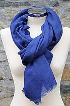 Masai Aya sapphire wool scarf/shawl.0980