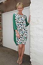 Bianco Levrin jade spot dress.172A Was 255 now...