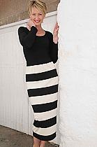Masai Salome black/cream stripe skirt.5278 Was 52.50 now...