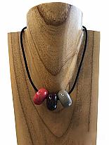 Three bead necklace.TZL002