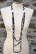Platted tribal twist necklace. TVR4.2