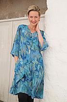 Angel Circle sky batik print dress/tunic.6215T col.907