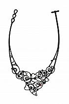 Batucada passion heart design necklace.131
