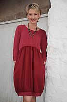 Ginger Toby raspberry knitted bodice tulip dress.3090R Was 89 now...