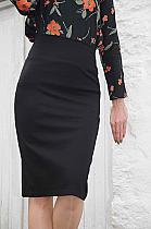 Masai Sue black fitted jersey skirt.4392