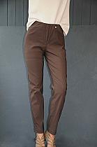 Robell Bella coffee slim fit trousers.51559 col.381