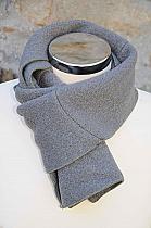 Eva Tralala Talida taupe 100% wool natural scarf.ET2