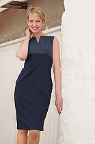 Fever Peggy navy/dot pencil dress.015N Was 72 now...