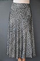 Pomodoro satin leopard skirt.42261