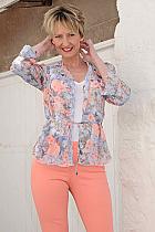 Steilmann apricot floral blouse.608A was 54 now...
