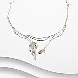 Banyan silver double lily necklace.2019