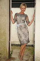 Aideen Bodkin exquisite silver lace dress. 444 Was 359 now...