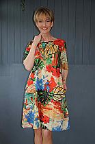 Orientique Vibrant floral dress.81136
