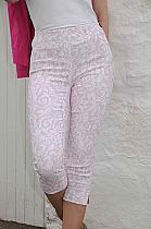Robell pink rose (Col.41) super slim leg crops trousers.51636