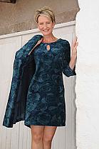 Adini Shaftsbury Paris blue velvet dress/tunic.4524 Was £75 now...