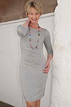 Fever Portland 3/4 sleeve dove grey dress.DR608 Was 44.99 now...