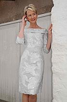 Ella Boo silver jacquard dress.2680-11