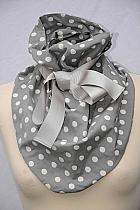 Rew classic grey polka scarf.e162