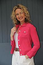 Pomodoro bright pink jean jacket.42400P