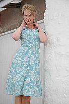Fever Darla antique blue/cream vintage inspired dress.8481 Was 72 now...
