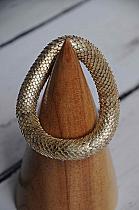 Mat gold snake bracelet.f301 ALSO AVAILABLE IN SILVER.