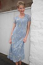 Adini Freya eden blue crushed georgette dress.4031B Was £67.50 now...