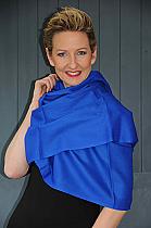 Adini Winter Electric blue wool scarf.COB1