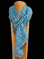 Adini Fete sea blue scarf.2341