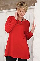 Doris Streich red classic sweater.219110