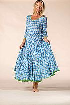 Nila Rubia azure crinkle dress.2407 