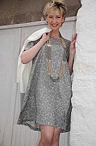 Two Danes pewter/white A shape dress/tunic.83596 Was 75 now...