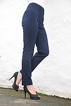 Robell Bella slim fit denim navy stretch trousers.51580 ALSO AVAILABLE IN BLACK,WHITE