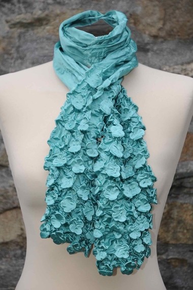 Jade Sculptured flower scarf.PJ88