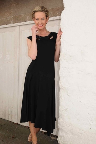 Doris Streich black A shape dress.667270