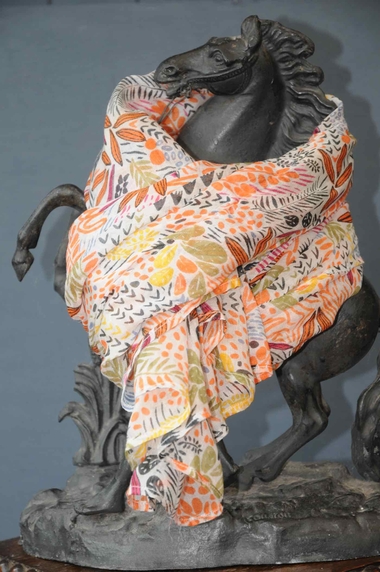 Smash Gosser orange scarf.M33