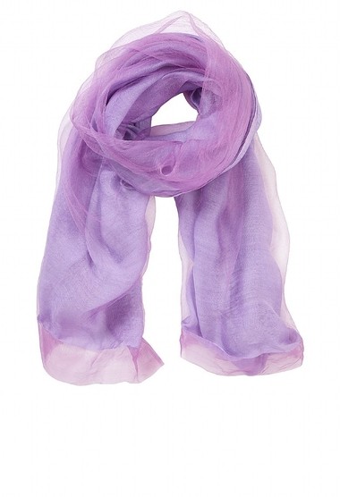Adini Organza silk lavender shawl.A21L